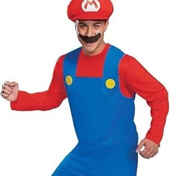 Disguise Super Mario Kids Costume - Blue and Red - Picture 1 of 13